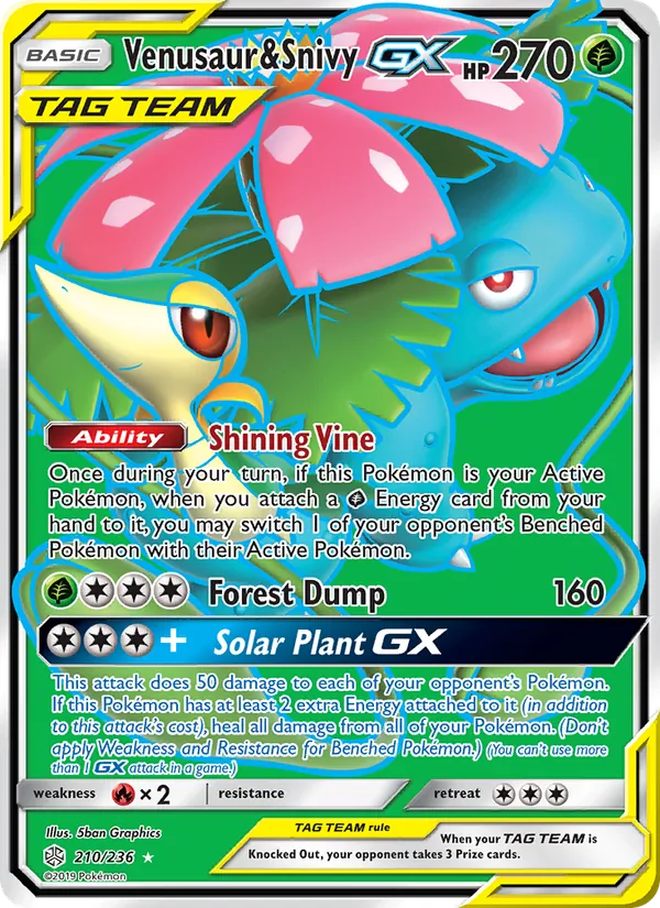 Venusaur & Snivy GX TAG TEAM-GX