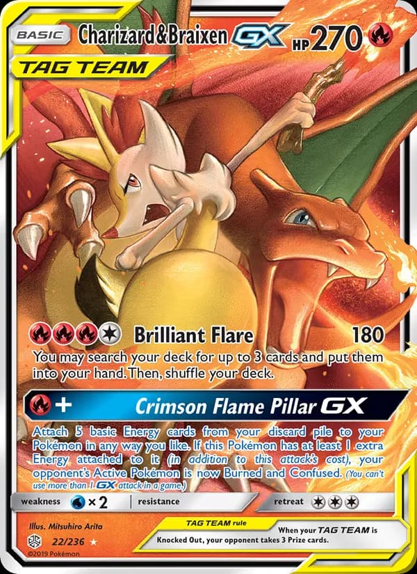 Charizard & Braixen GX TAG TEAM-GX