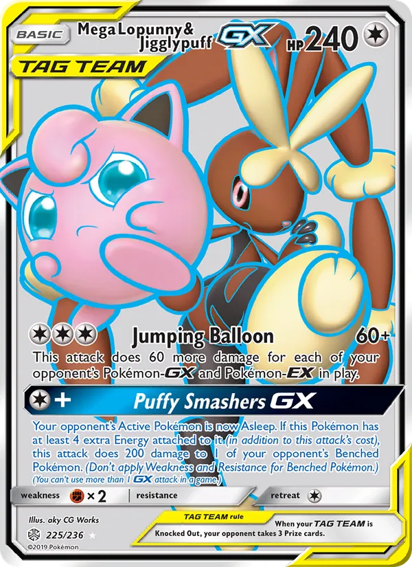Mega Lopunny & Jigglypuff GX TAG TEAM-GX