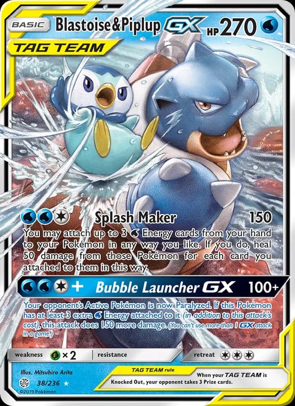 Blastoise & Piplup GX TAG TEAM-GX