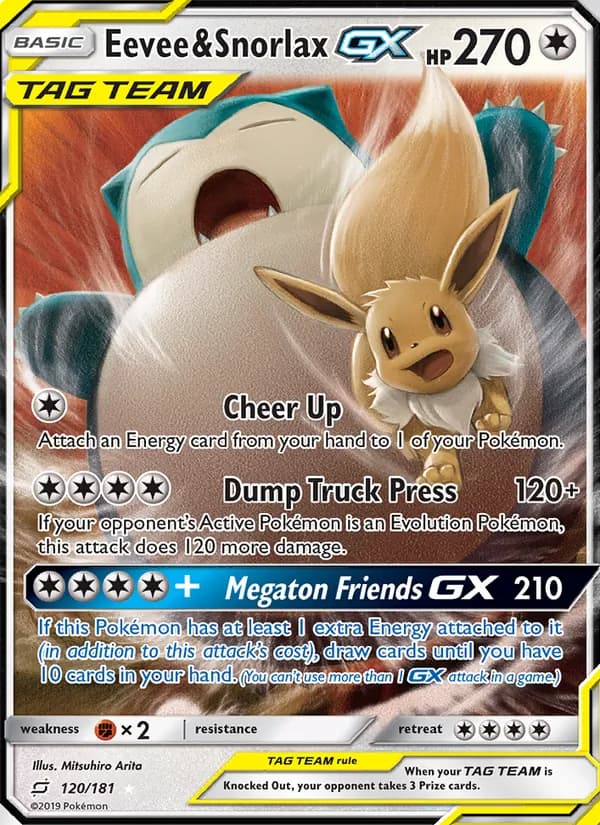 Eevee & Snorlax GX TAG TEAM-GX
