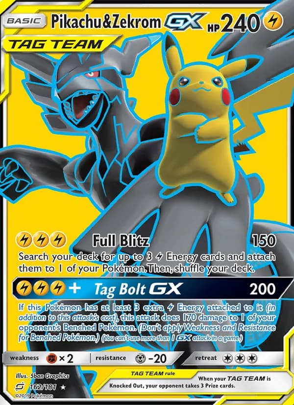 Pikachu & Zekrom GX TAG TEAM-GX