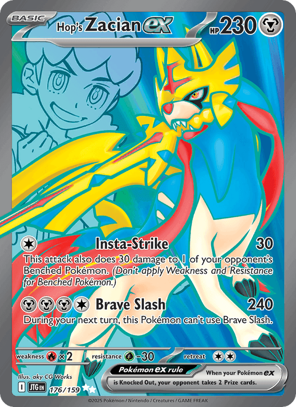 Hop's Zacian ex 176/159 — Journey Together (Ultra Rare)