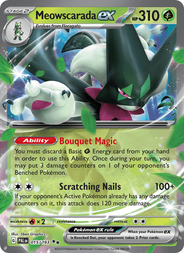 Meowscarada ex 015/193 — Paldea Evolved (Double rare)