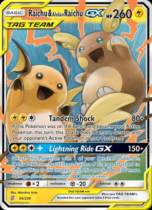 Raichu & Alolan Raichu GX TAG TEAM-GX