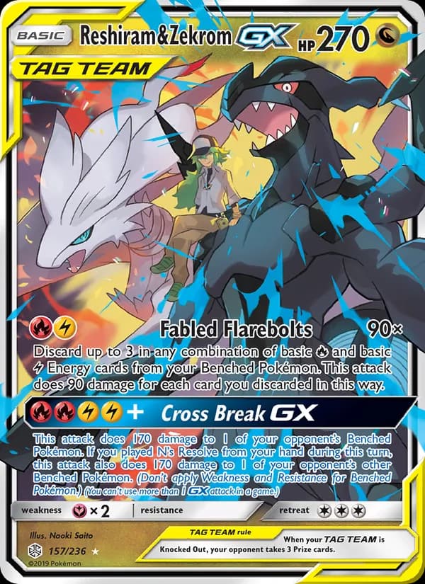 Reshiram & Zekrom GX TAG TEAM-GX
