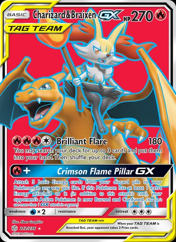 Charizard & Braixen GX TAG TEAM-GX
