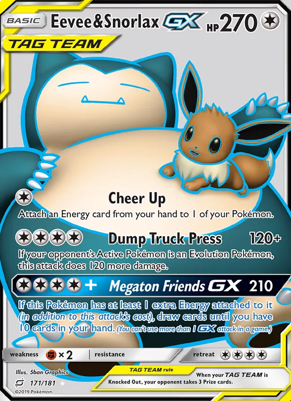 Eevee & Snorlax GX TAG TEAM-GX