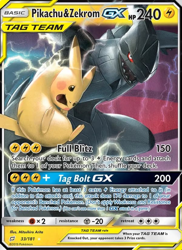 Pikachu & Zekrom GX TAG TEAM-GX